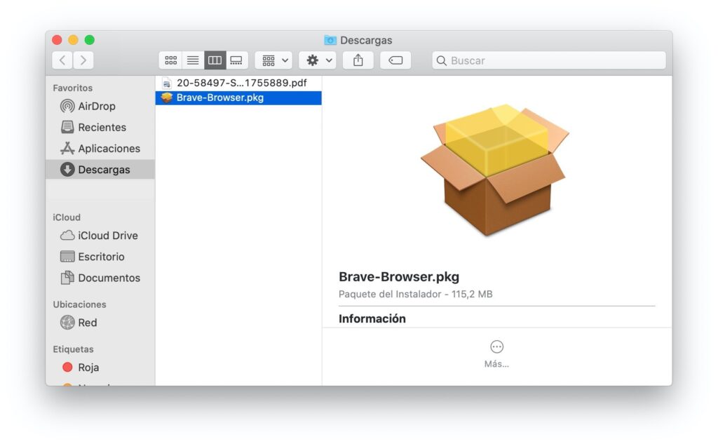 Instalador Brave para Mac